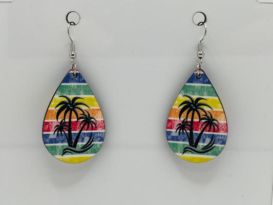 Palm Trees-Ear Rings