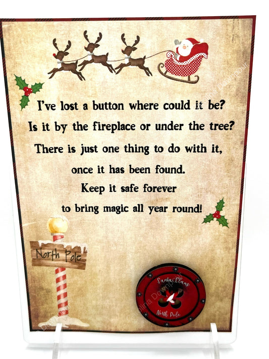 Santa’s Missing Button w/Story Card