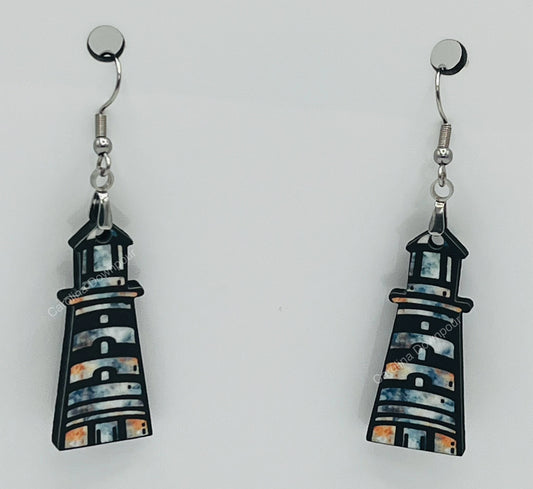 Lighthouse-Ear Rings