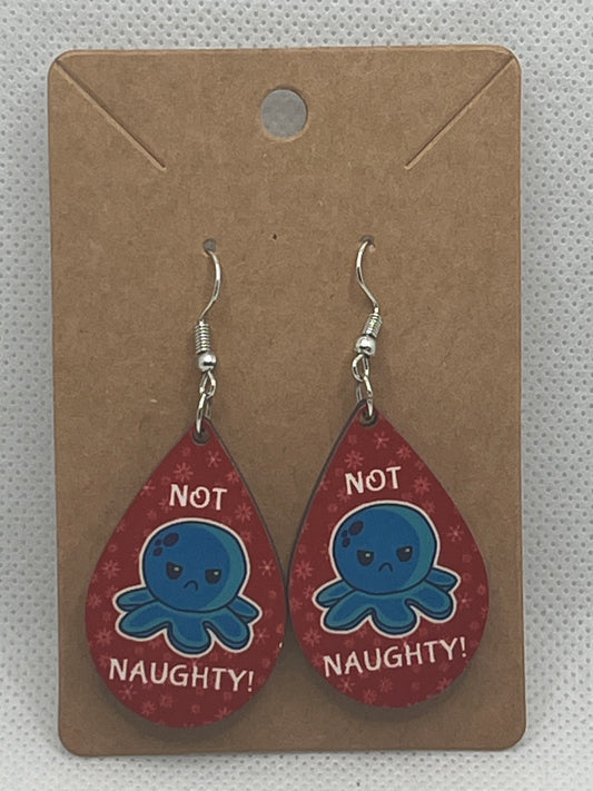 Not Naughty Mood Octopus-Ear Rings